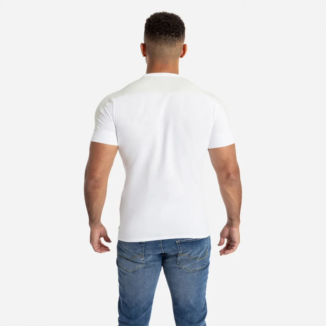 ENGLAND PRESENTATION TEE S/S (O2) BRILLIANT WHITE / FOGGY DEW