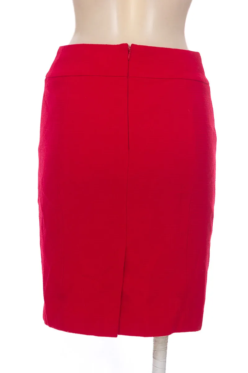 FALDA COLOR ROJO  ANN TAYLOR