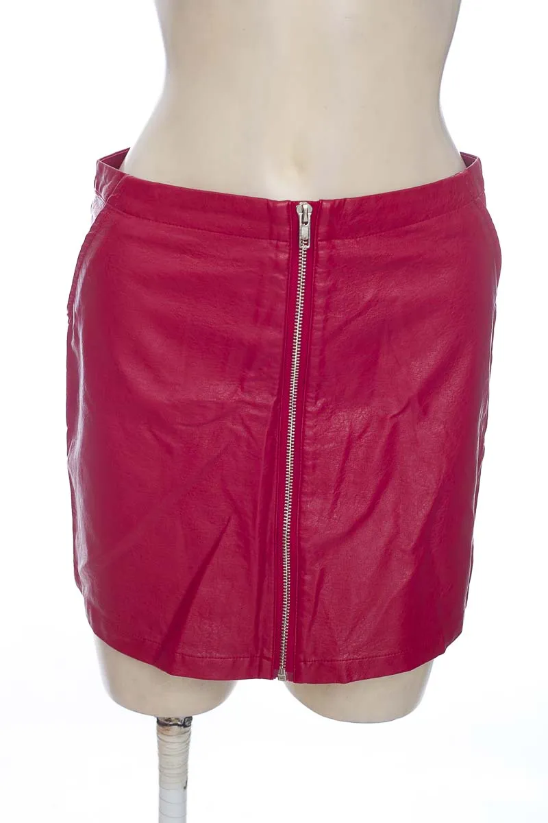 FALDA COLOR ROJO  COMME