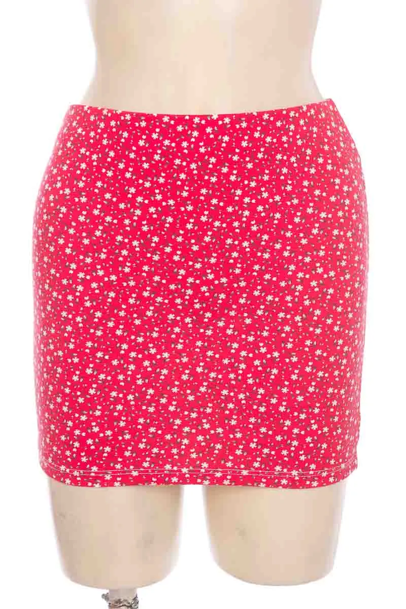 FALDA COLOR ROJO  LUá