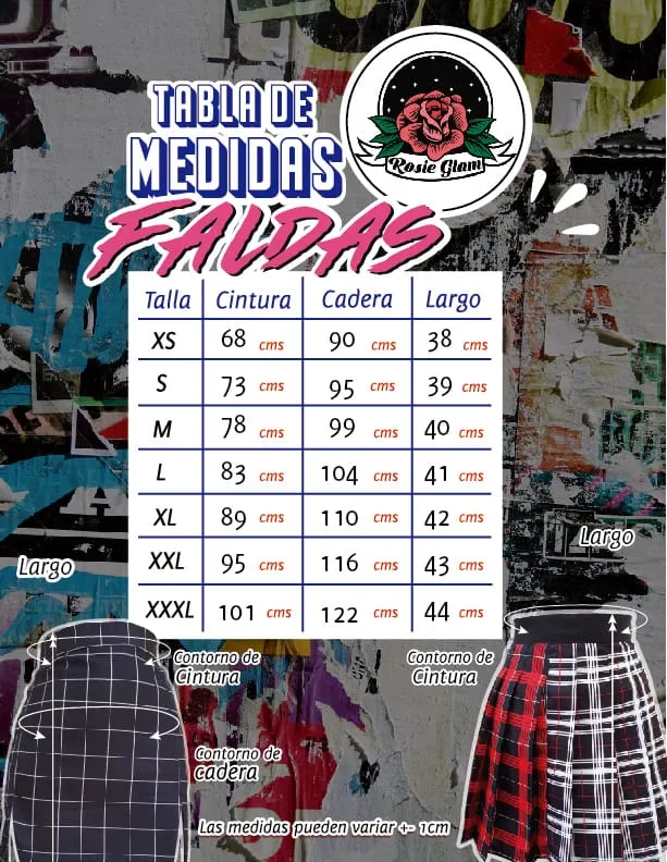 FALDA LARGA MOON  ROSIEGLAM