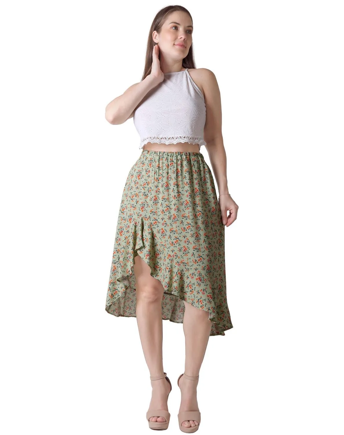 Falda Mujer Verde Stfashion 79305046