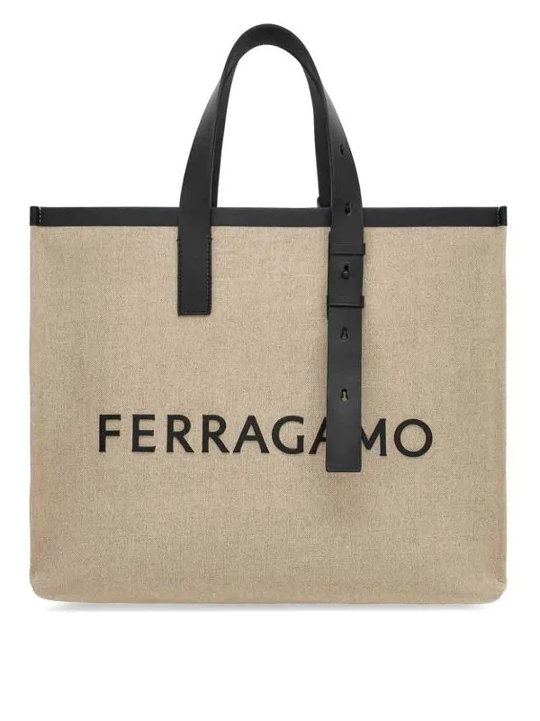 FERRAGAMO BOLSO SHOPPING  BEIS