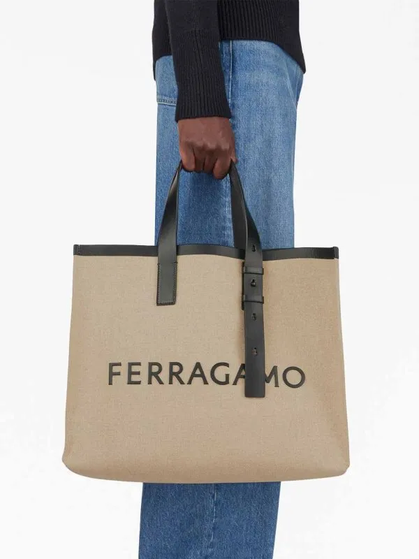 FERRAGAMO BOLSO SHOPPING  BEIS
