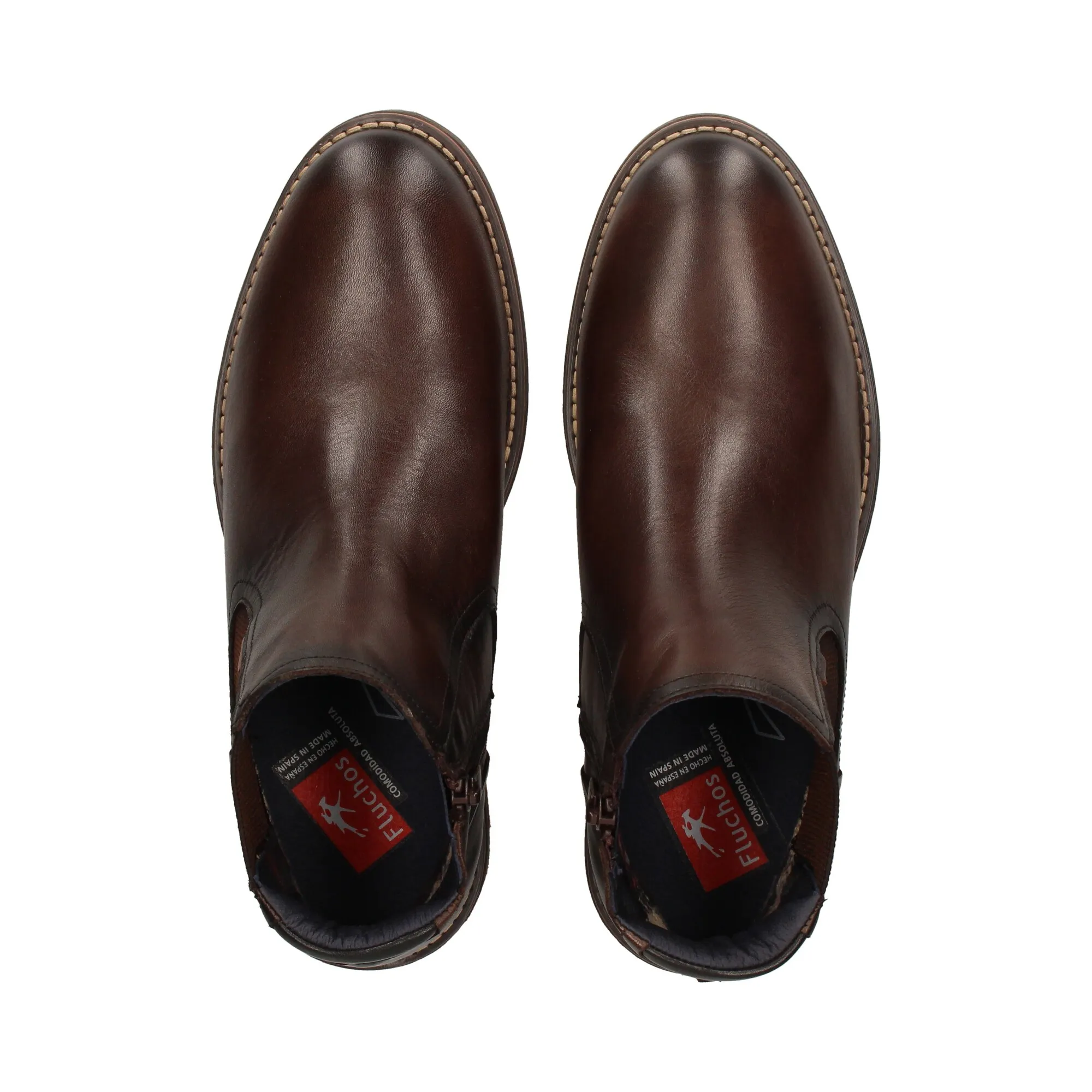 FLUCHOS Botines de Hombre MARRON