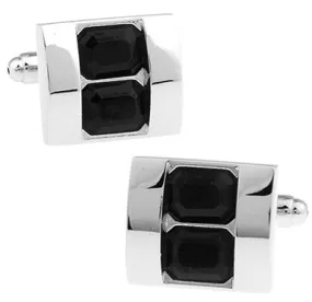 Gemelos para camisa Cristales Negros