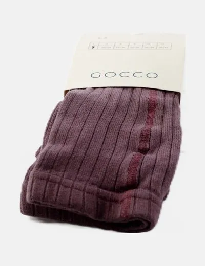 Gocco Leotardo morado texturizado