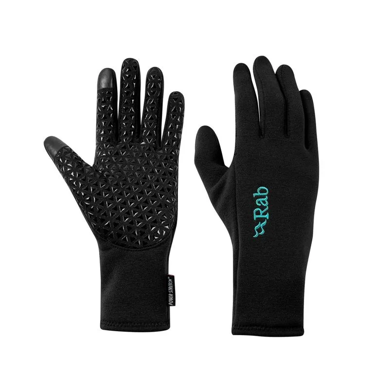 Guantes de estiramiento Rab Power Guantes de contacto Grip Wmns (negro) Mujeres