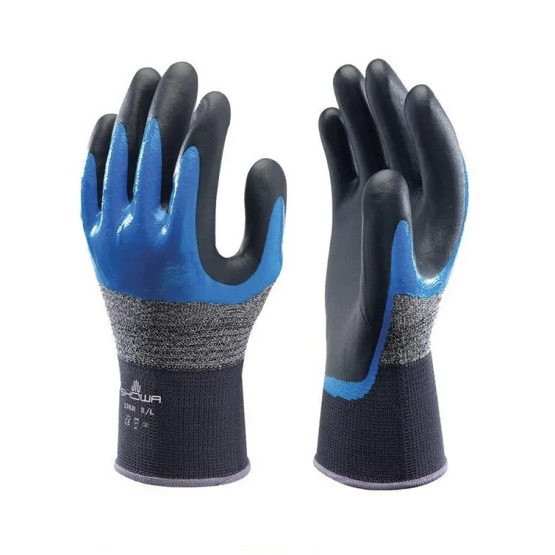 Guantes Nylon Recubrimiento Nitrilo Foam Showa 376R