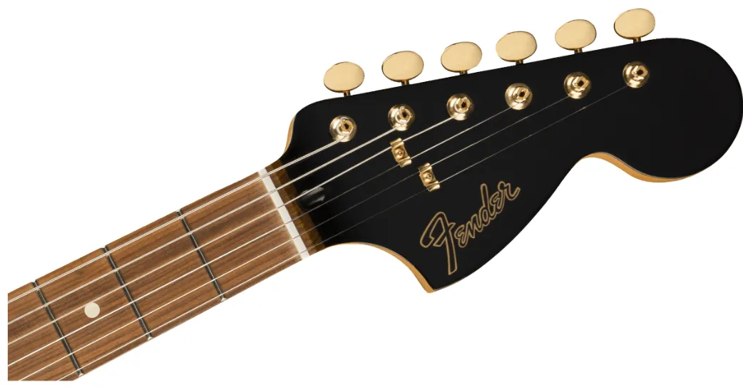 Guitarra Electrica Fender Mahogany Blacktop Stratocaster® HHH, Pau Ferro Fingerboard, Olympic White with Gold Hardware 014790250