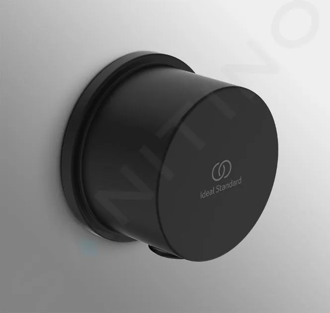 IDEAL STANDARD IDEALRAIN  CODO DE PARED, NEGRO BC808XG
