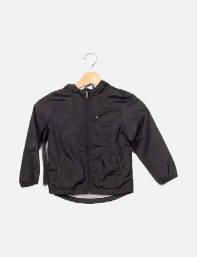 Inextenso Chaqueta impermeable negra