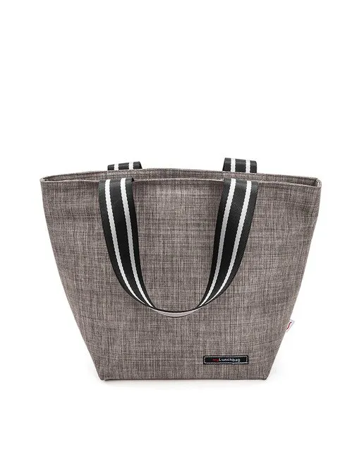 Iris Lunchbag tote jaspeado gris