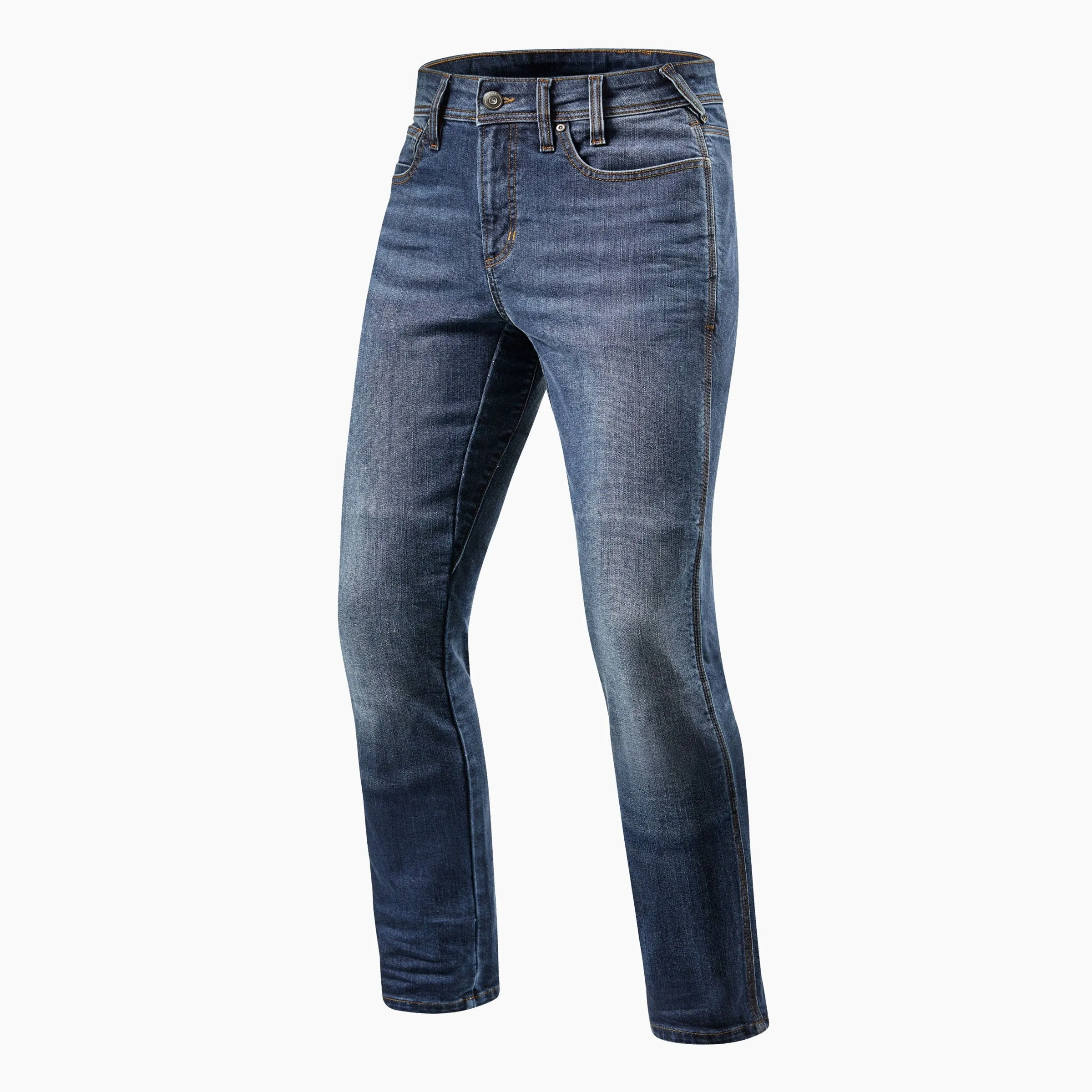 Jeans da moto basilari per uomo, confortevoli e con taglio slim