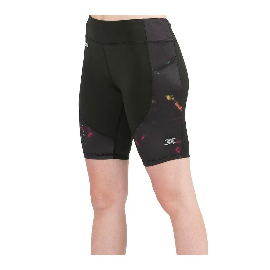 J.Smith Pantalón Corto Mujer AUCILE NEGRO ESTAMPADO