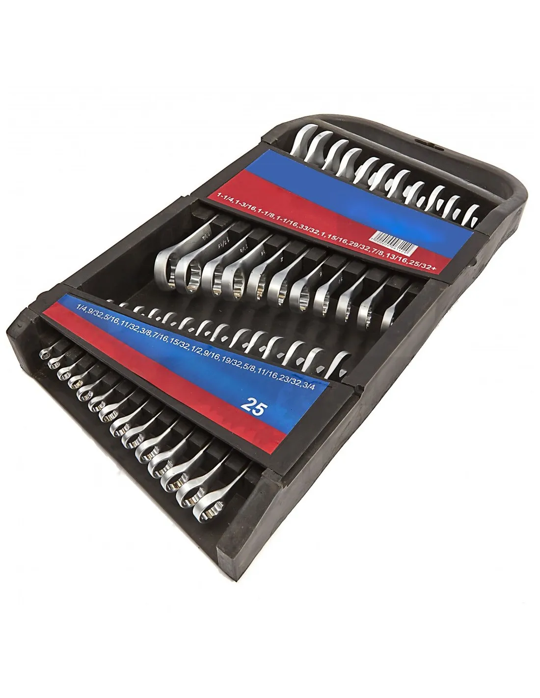 JUEGO DE LLAVES COMBINADAS 632MM, CHROME VANADIUM 25 PIEZAS