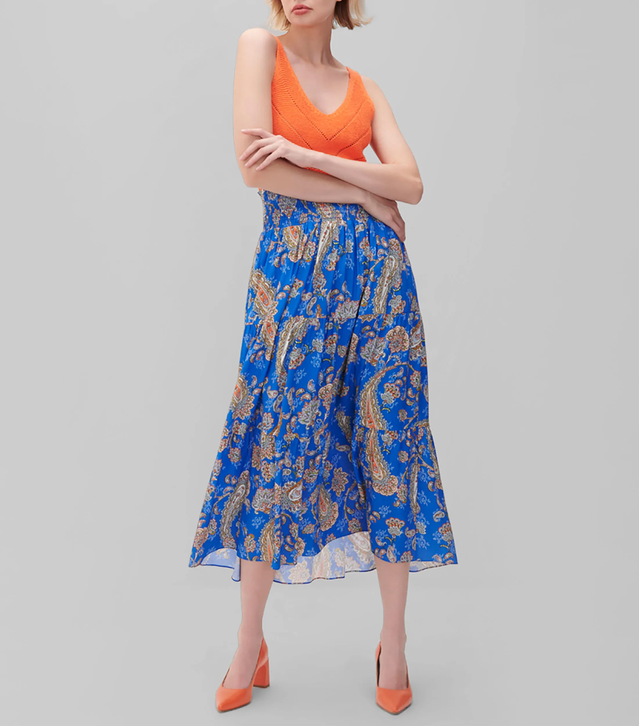 Julio Blusa Tejido Calado Escote V Mujer