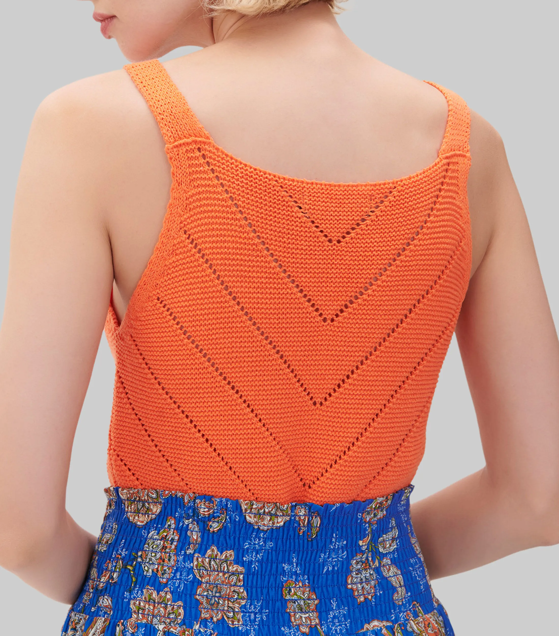 Julio Blusa Tejido Calado Escote V Mujer