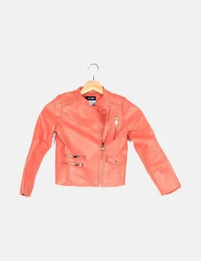 Kiabi Chaqueta rosa biker