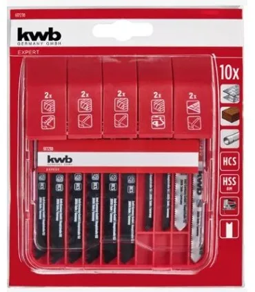 KWB Acc. Juego de hojas de calar surtidas enganche U