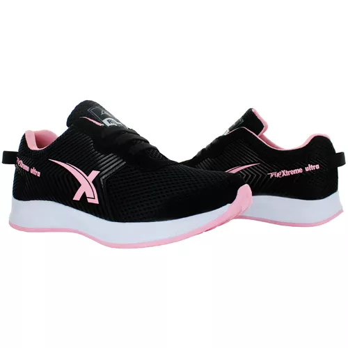 Lady One Tenis Sneakers Correr Confort Textil Negro 80781
