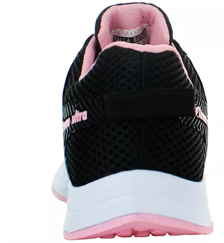 Lady One Tenis Sneakers Correr Confort Textil Negro 80781