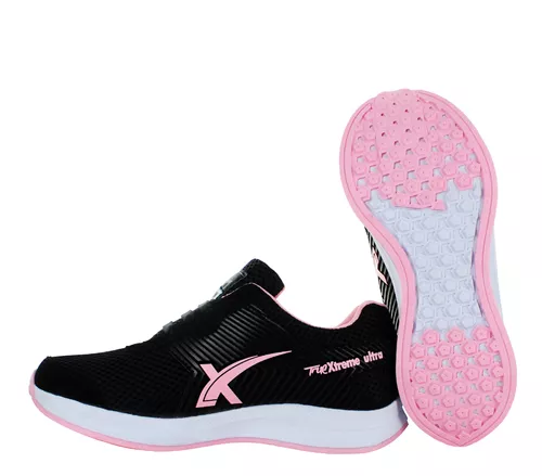 Lady One Tenis Sneakers Correr Confort Textil Negro 80781