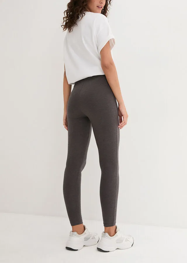 LEGGINGS ELáSTICOS (2 UNIDADES) ANTRACITA JASPEADONEGRO