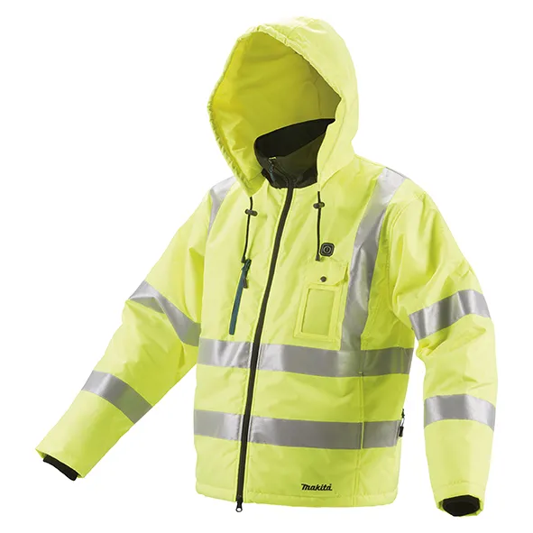 Makita Cj106Dzxl Chaqueta Calefactable 12V Cxt Alta Visibilidad Talla Xl