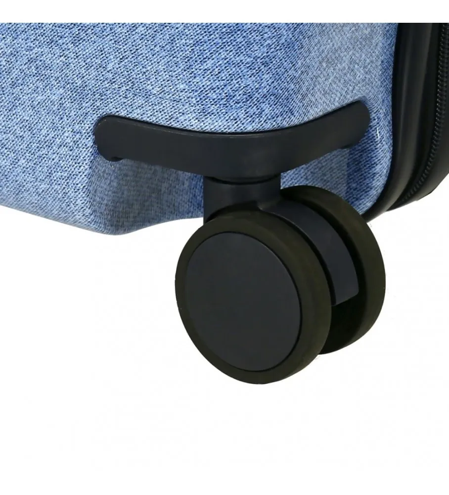 Maleta infantil 2 ruedas multidireccionales Roll Road Peace azul