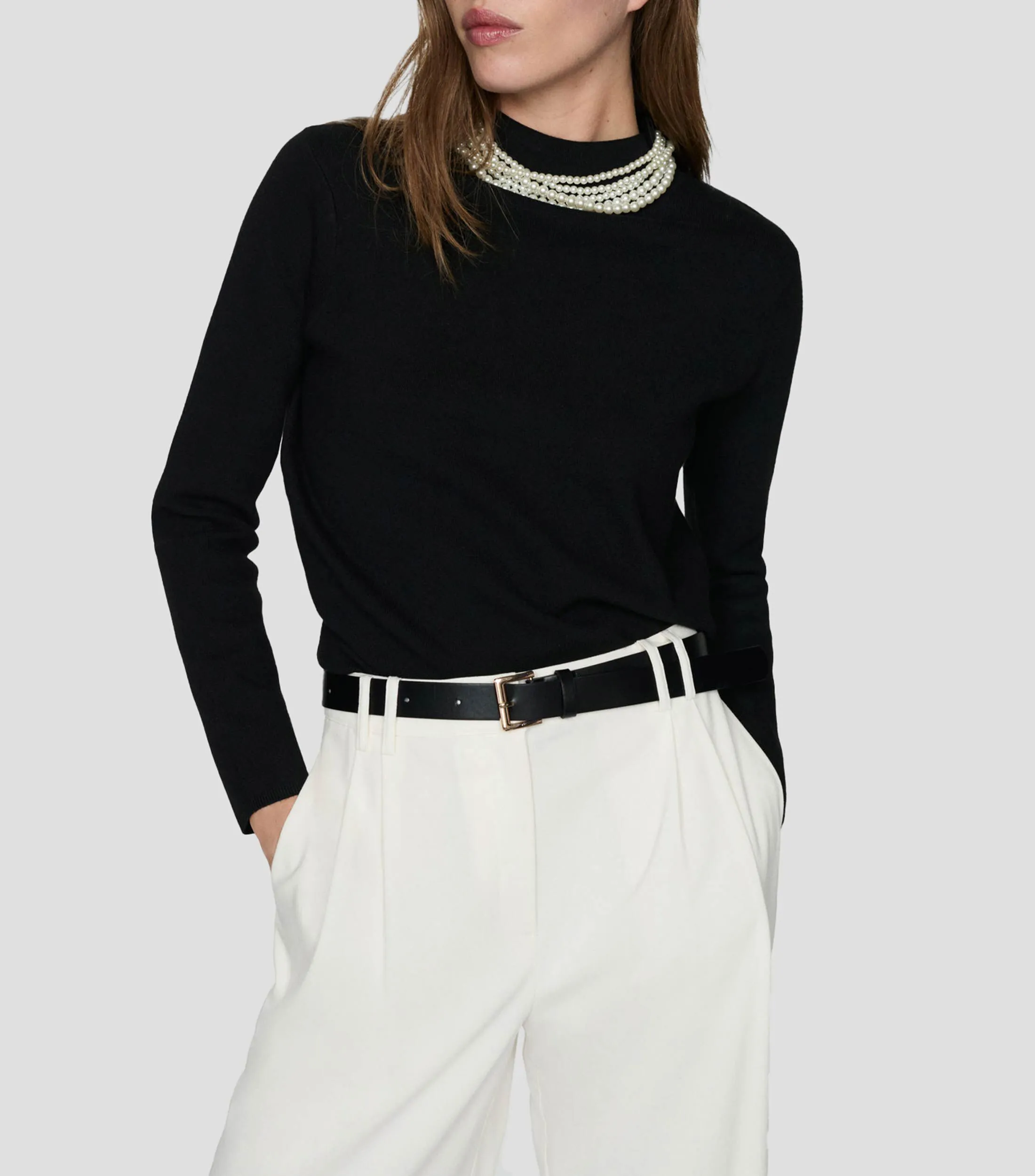 Mango Suéter Cuello Redondo Mujer