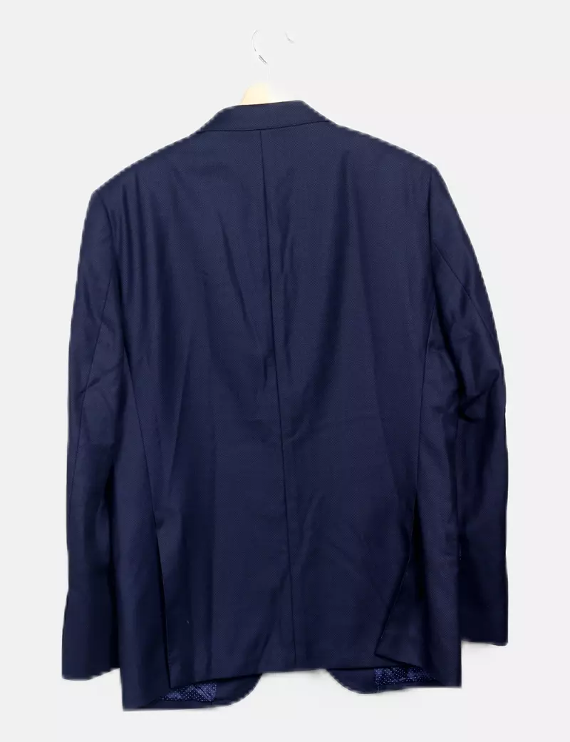 Massimo Dutti Americana cruzada azul marino