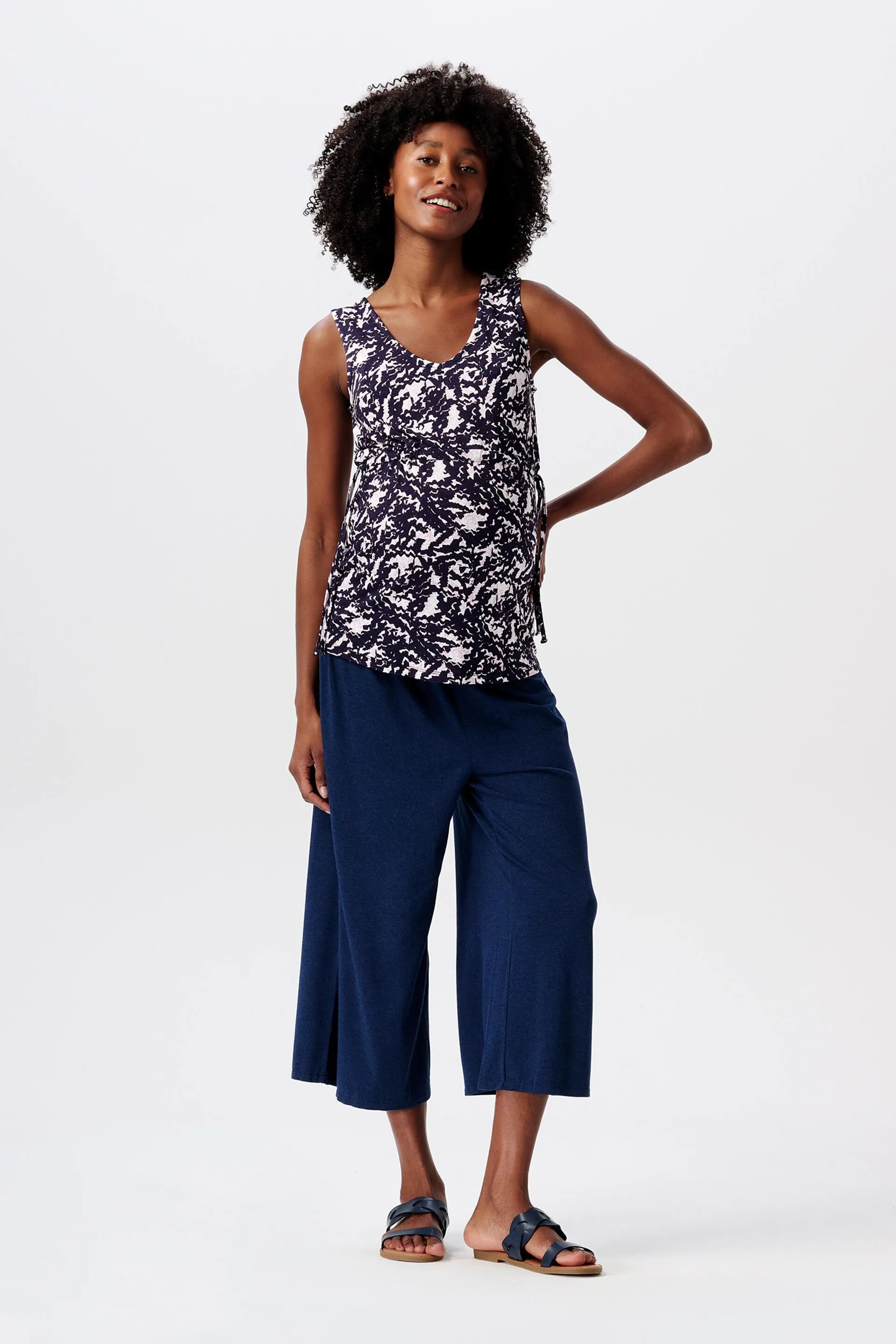 MATERNITY Pantalón culotte tobillero