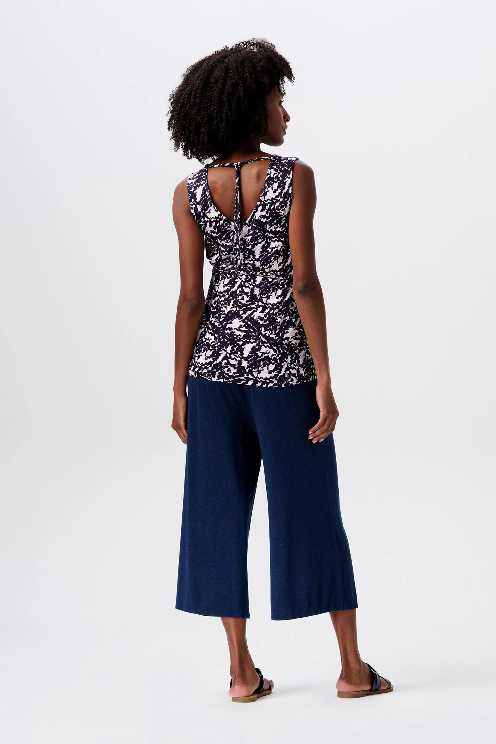 MATERNITY Pantalón culotte tobillero