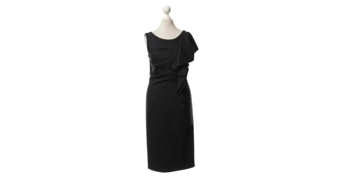 Max Mara Vestidos Gris antracita 