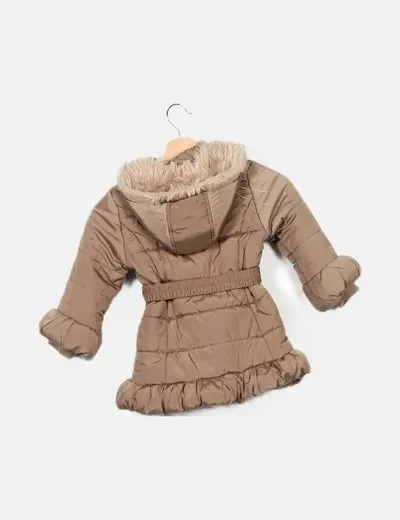 Miranda es cosa de niños Abrigo dorado detalle pelo