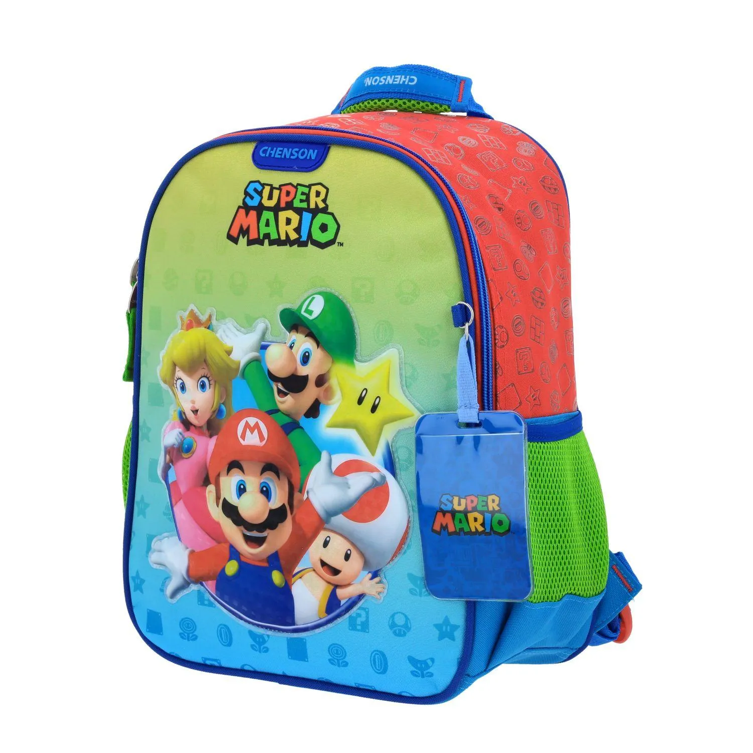 Mochila Chica Roja Escolar Mario Bros Chenson Yoin