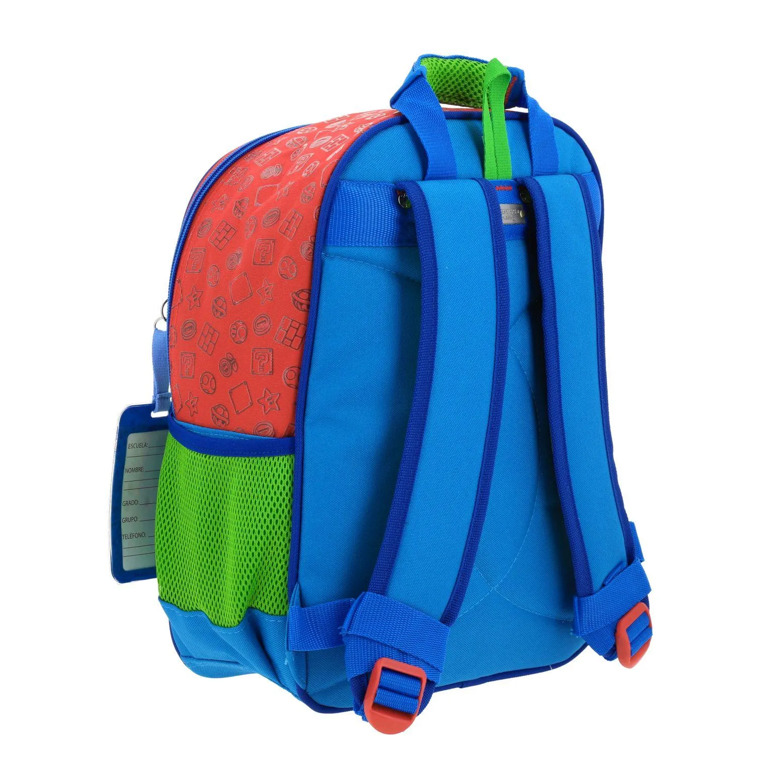 Mochila Chica Roja Escolar Mario Bros Chenson Yoin