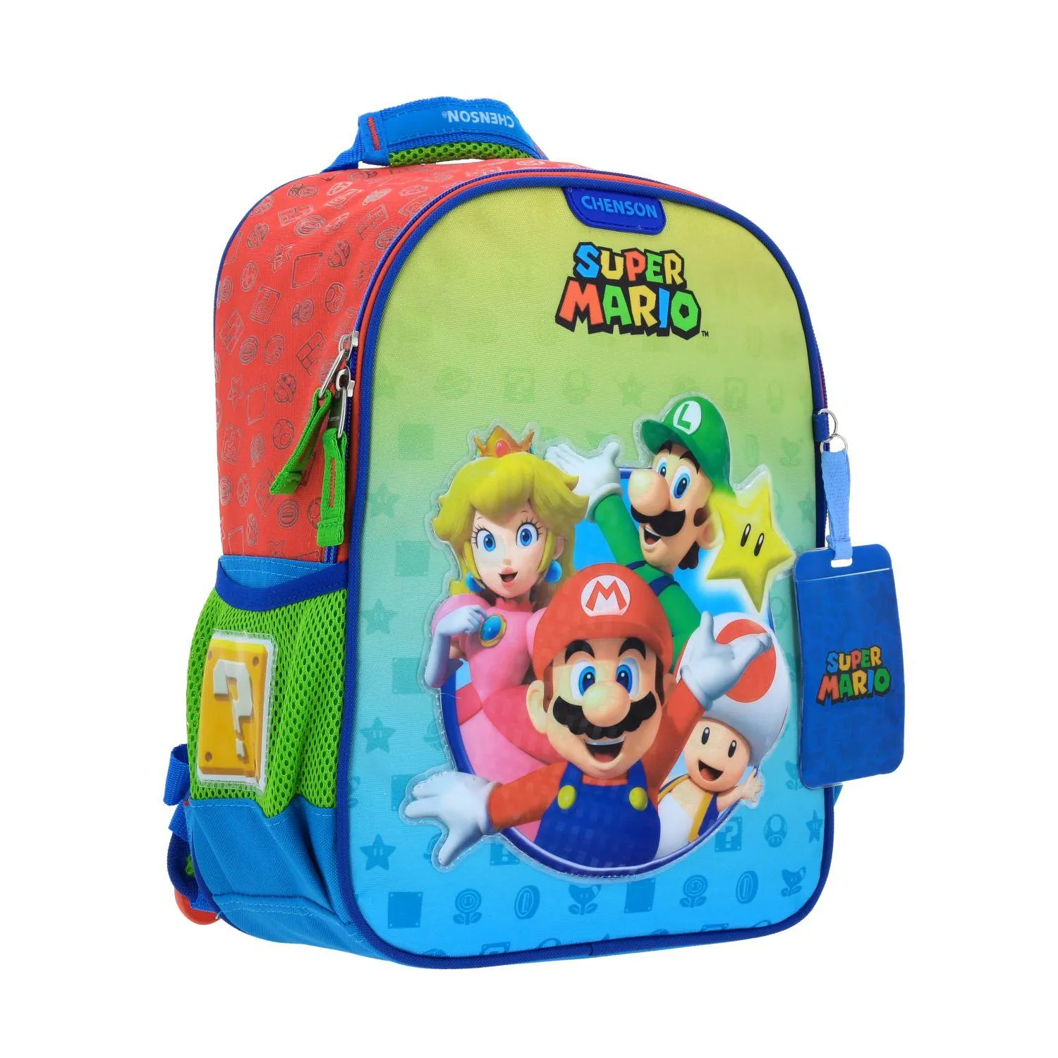 Mochila Chica Roja Escolar Mario Bros Chenson Yoin