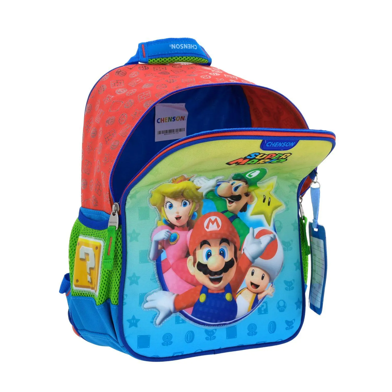 Mochila Chica Roja Escolar Mario Bros Chenson Yoin