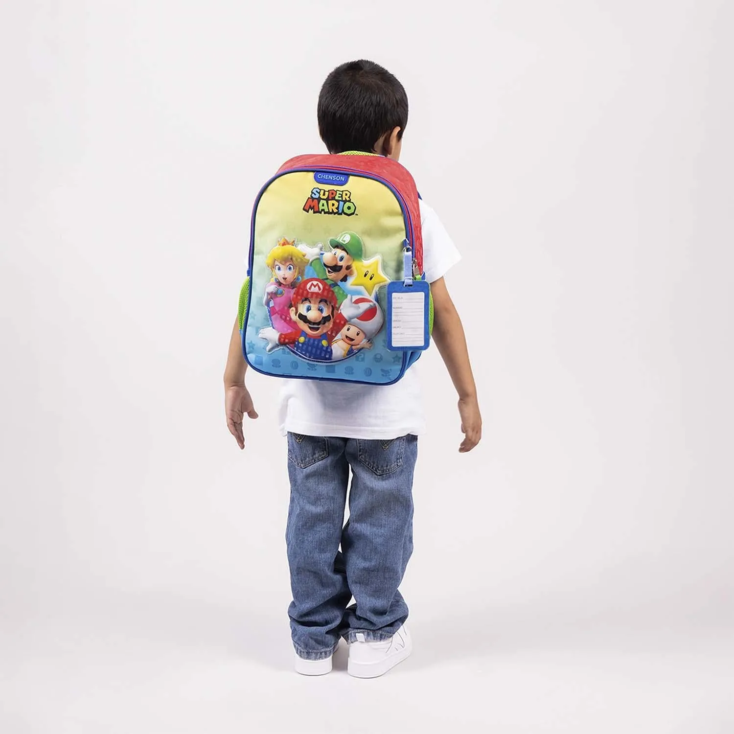 Mochila Chica Roja Escolar Mario Bros Chenson Yoin