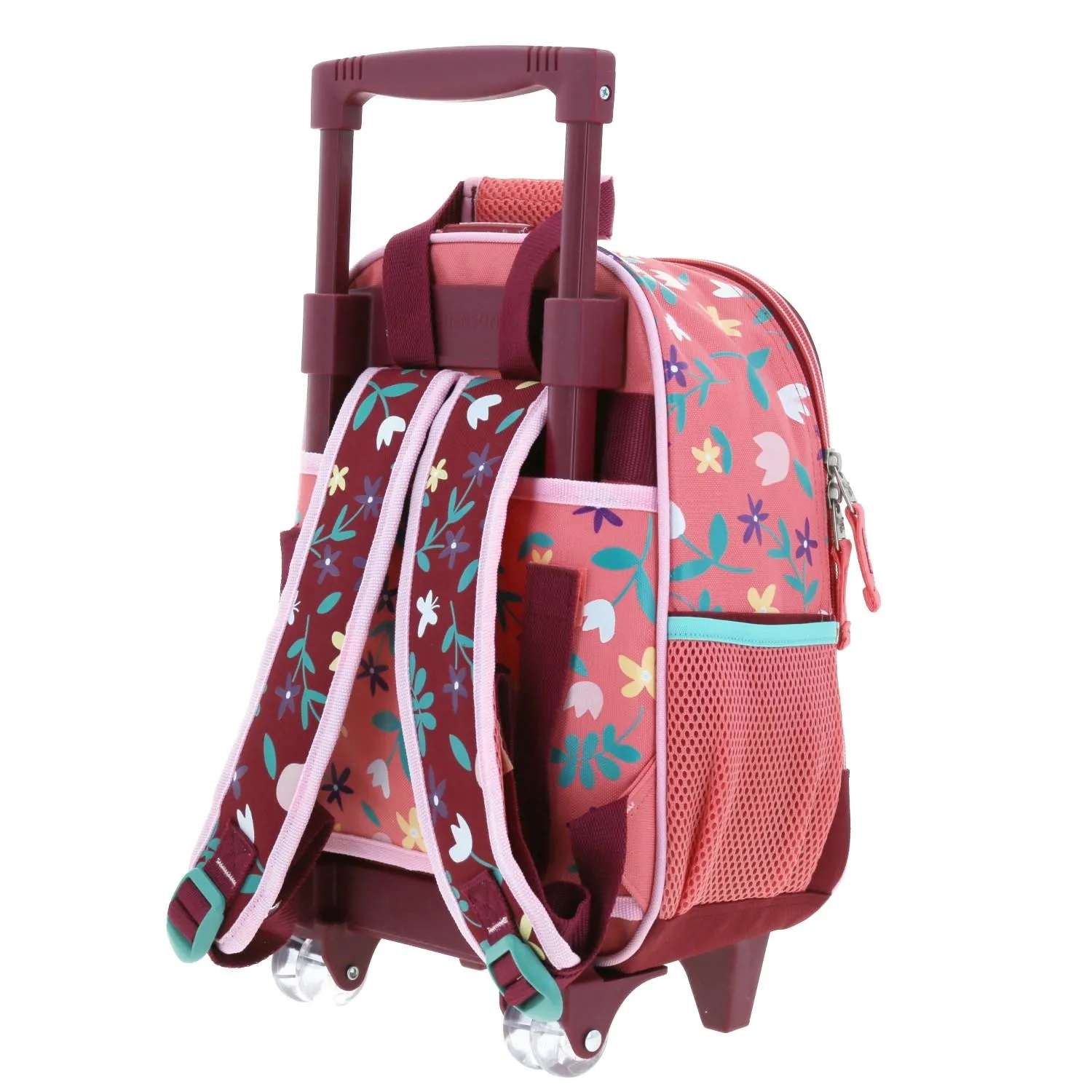 Mochila Con Ruedas Rosa Chica Para Nia Happy Girl By Chenson Manico