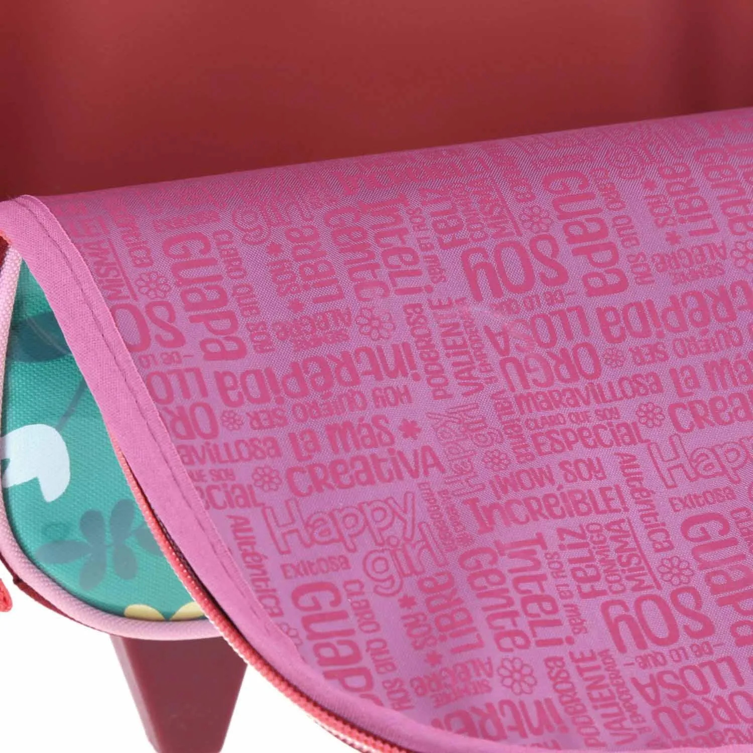 Mochila Con Ruedas Rosa Chica Para Nia Happy Girl By Chenson Manico