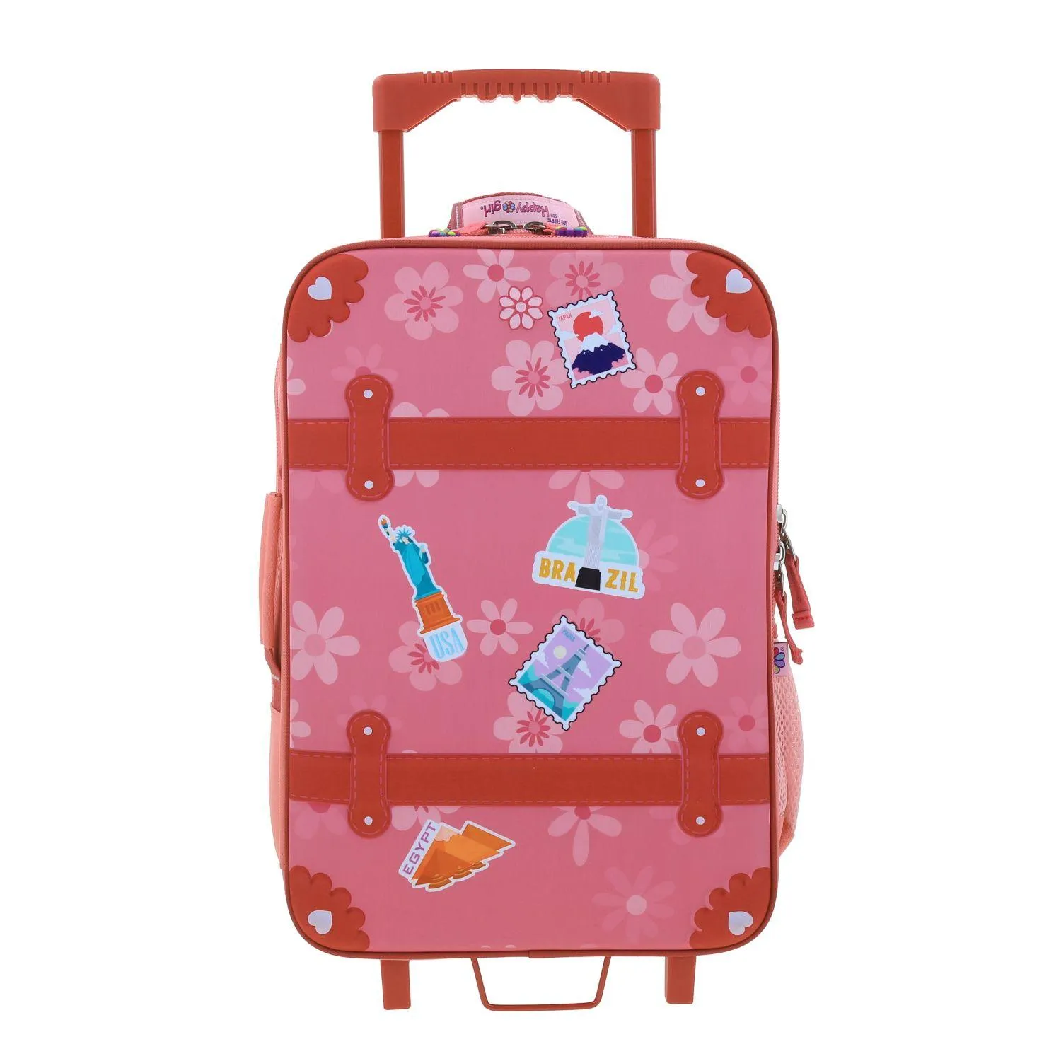 Mochila Con Ruedas Rosa Grande Para Nia Happy Girl By Chenson Yorn