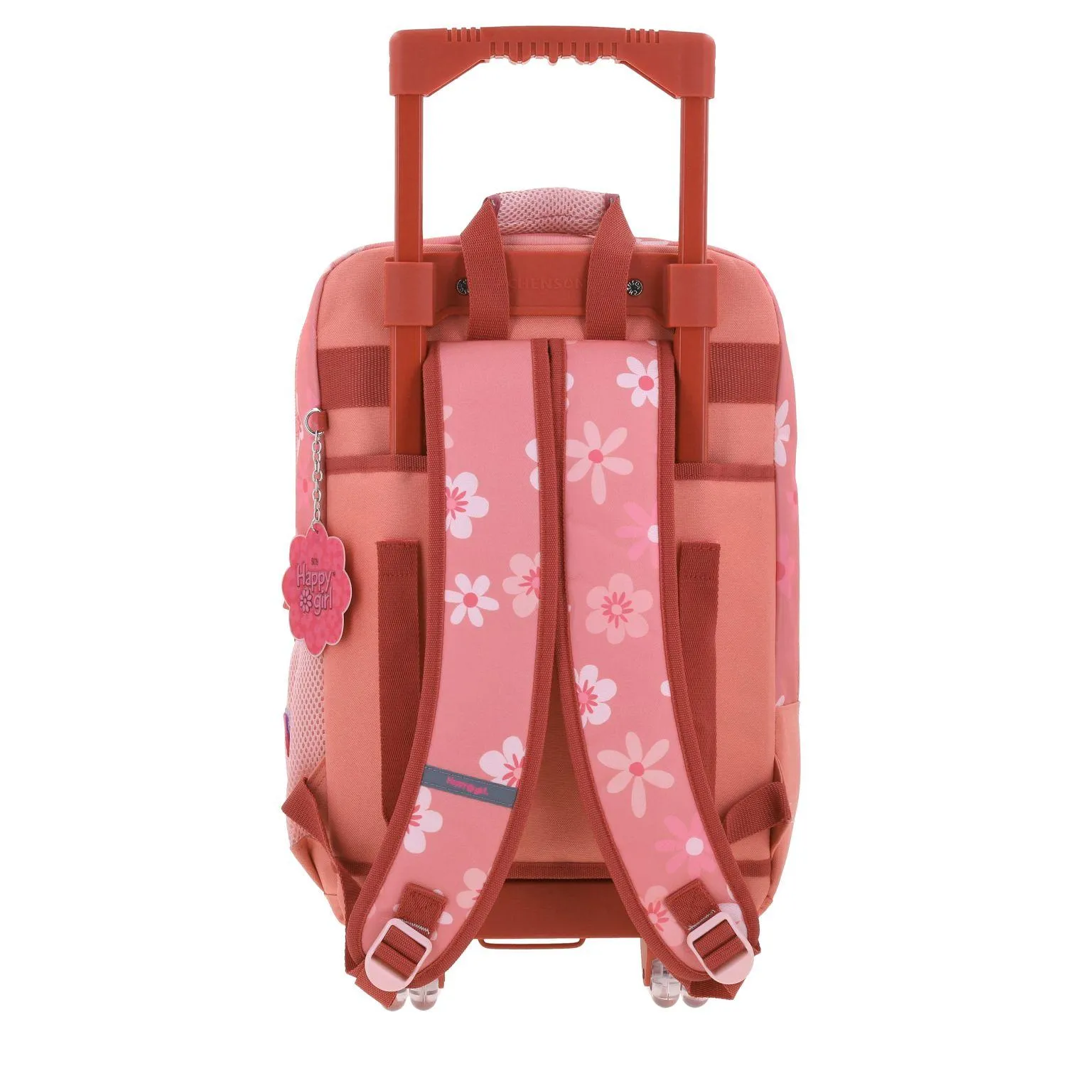 Mochila Con Ruedas Rosa Grande Para Nia Happy Girl By Chenson Yorn