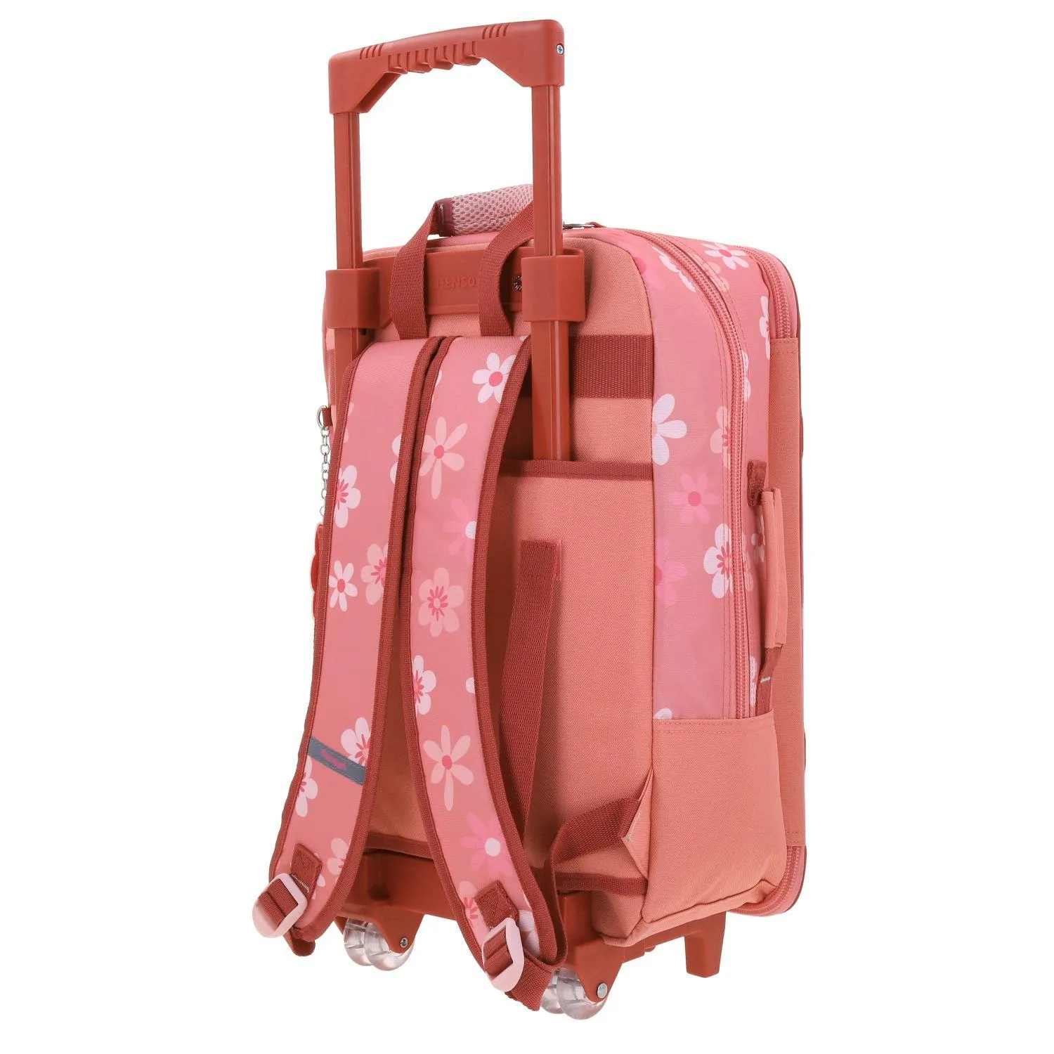 Mochila Con Ruedas Rosa Grande Para Nia Happy Girl By Chenson Yorn