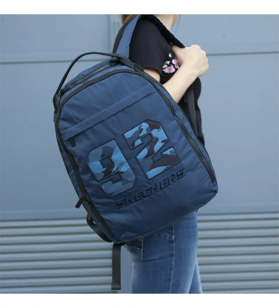 MOCHILA ESCOLAR S988 AZUL 31X42,5X16 CM