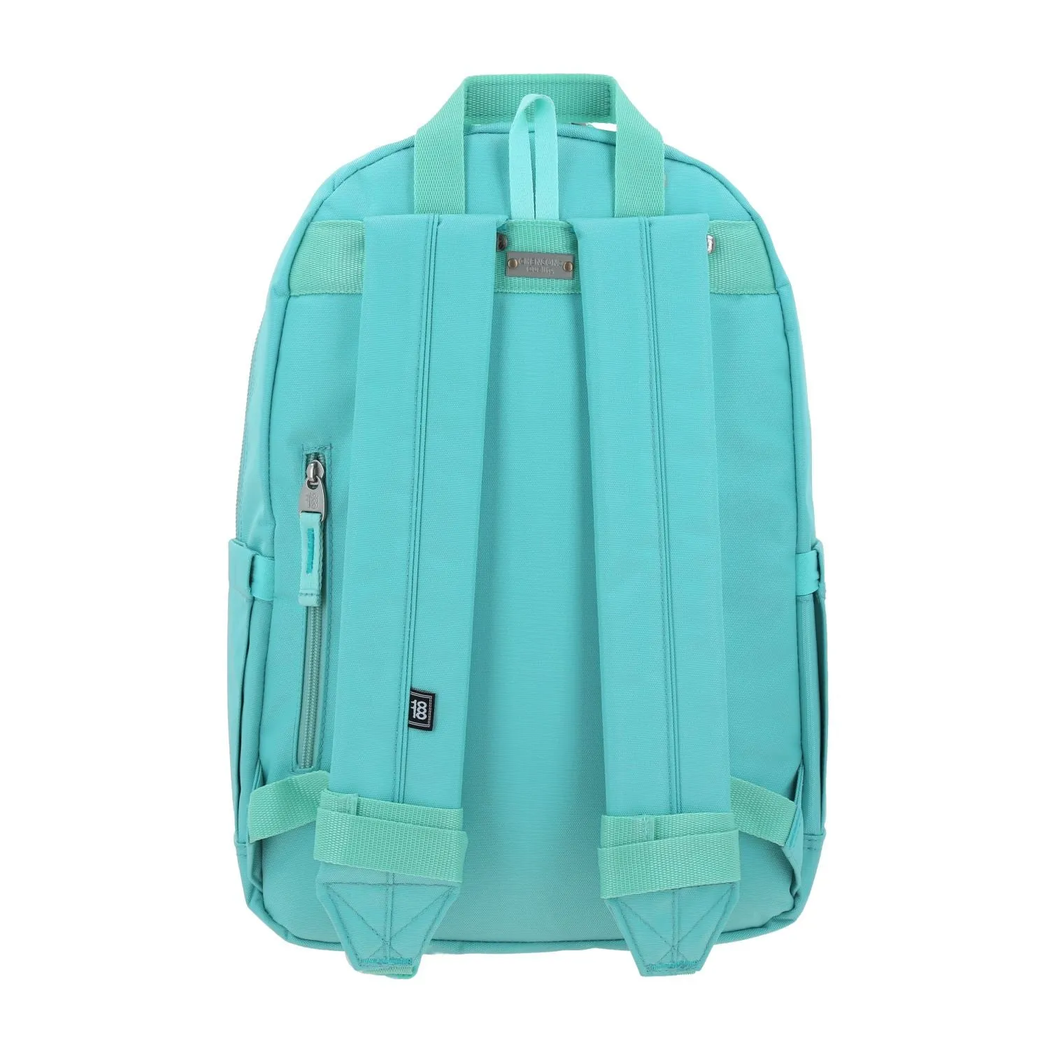 Mochila Grande 1818 Unisex Softy Turquesa Con Porta Laptop De Hasta 15.