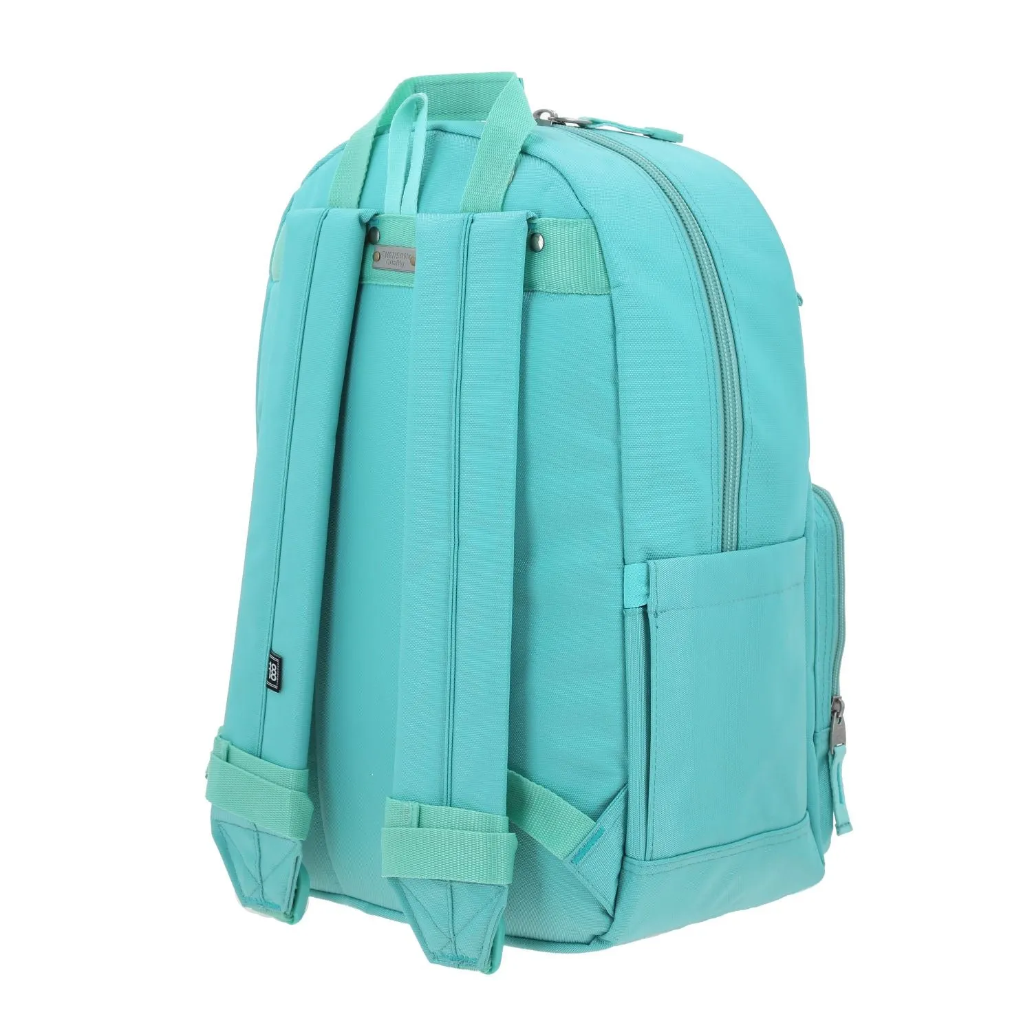Mochila Grande 1818 Unisex Softy Turquesa Con Porta Laptop De Hasta 15.