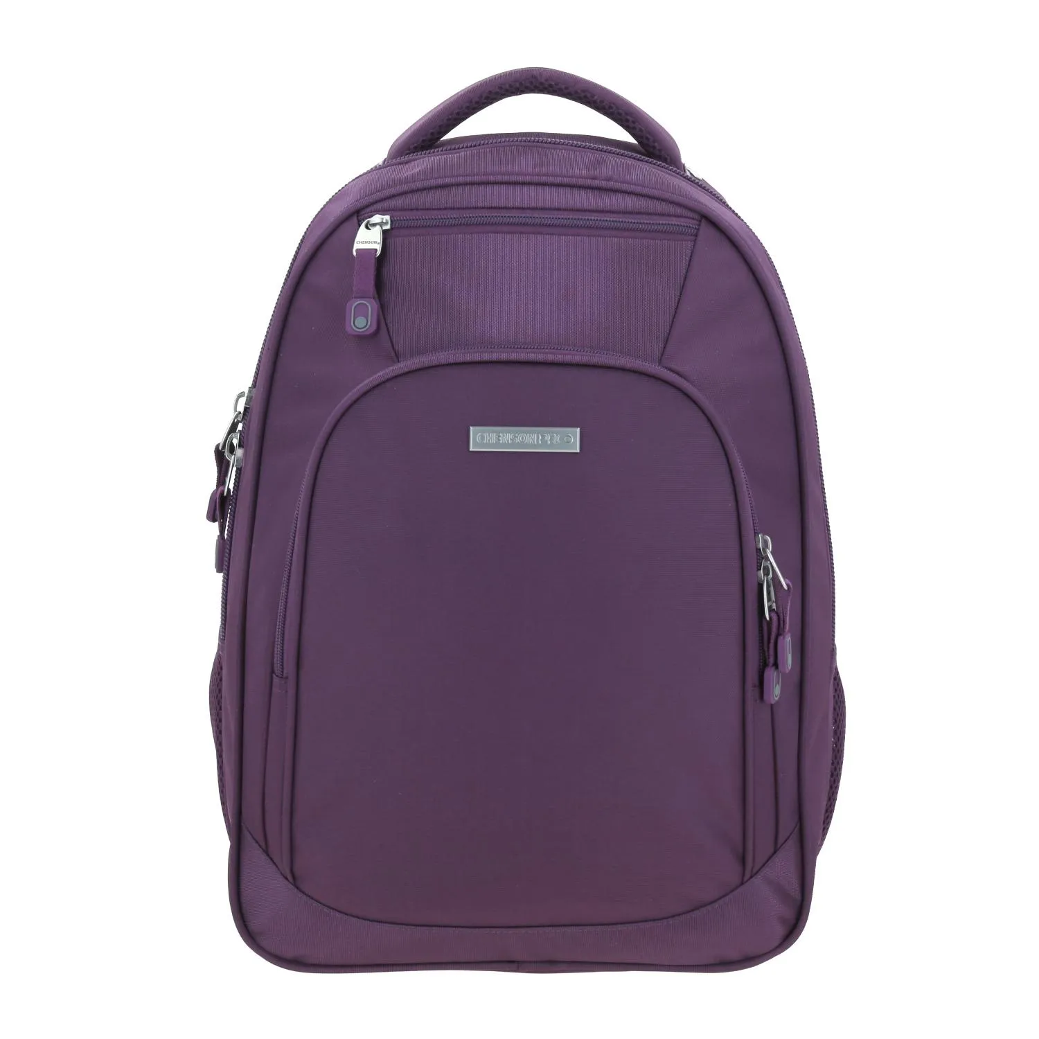 Mochila Grande Chenson Pro Para Mujer Kazio Morado Con Porta Laptop De Hasta 15.